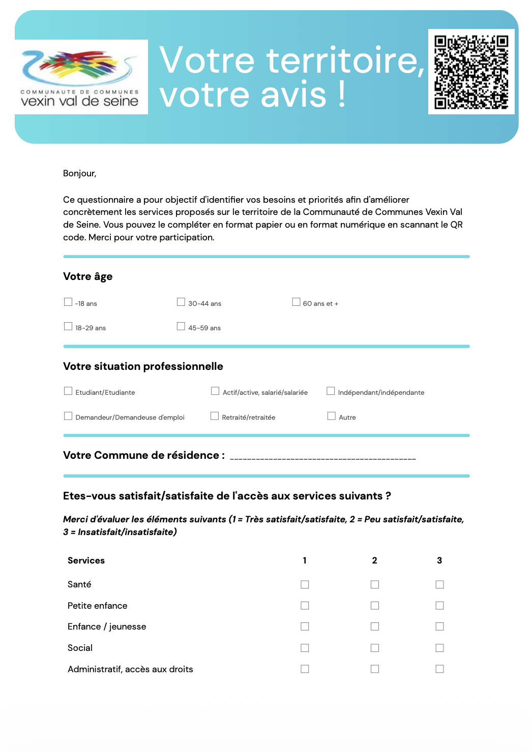 questionnaire vexin